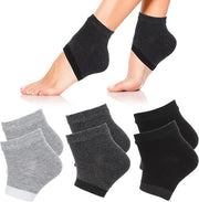 3 paia di calze idratanti per piedi con gel per lenire il callo, calze di silicone morbide per la cura della pelle dei piedi, idratanti per la pelle secca e screpolata, protettori per piedi ad effetto respiro, per uso quotidiano e notturno, riciclabili