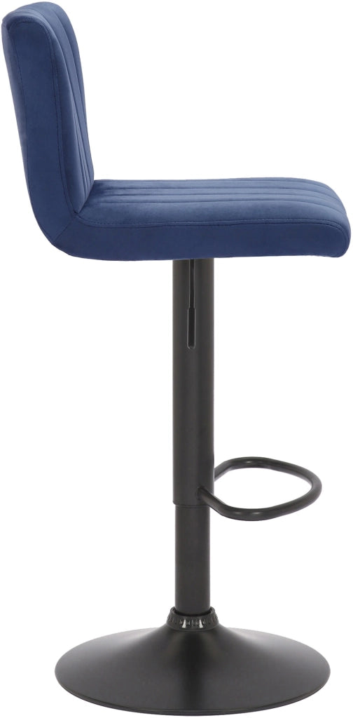 Sgabello da bar Jamie velvet blu