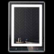 Specchio LED da bagno tondo 80 cm ¨C zephmum ¨C bianco argentato