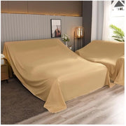 Protezione per mobili, copertura per divano, tessuto in poliestere, protezione per mobili, impermeabile, grande copertura per mobili, divano, letto, copertura di archiviazione, pelle cammello piatta 2,4x2m