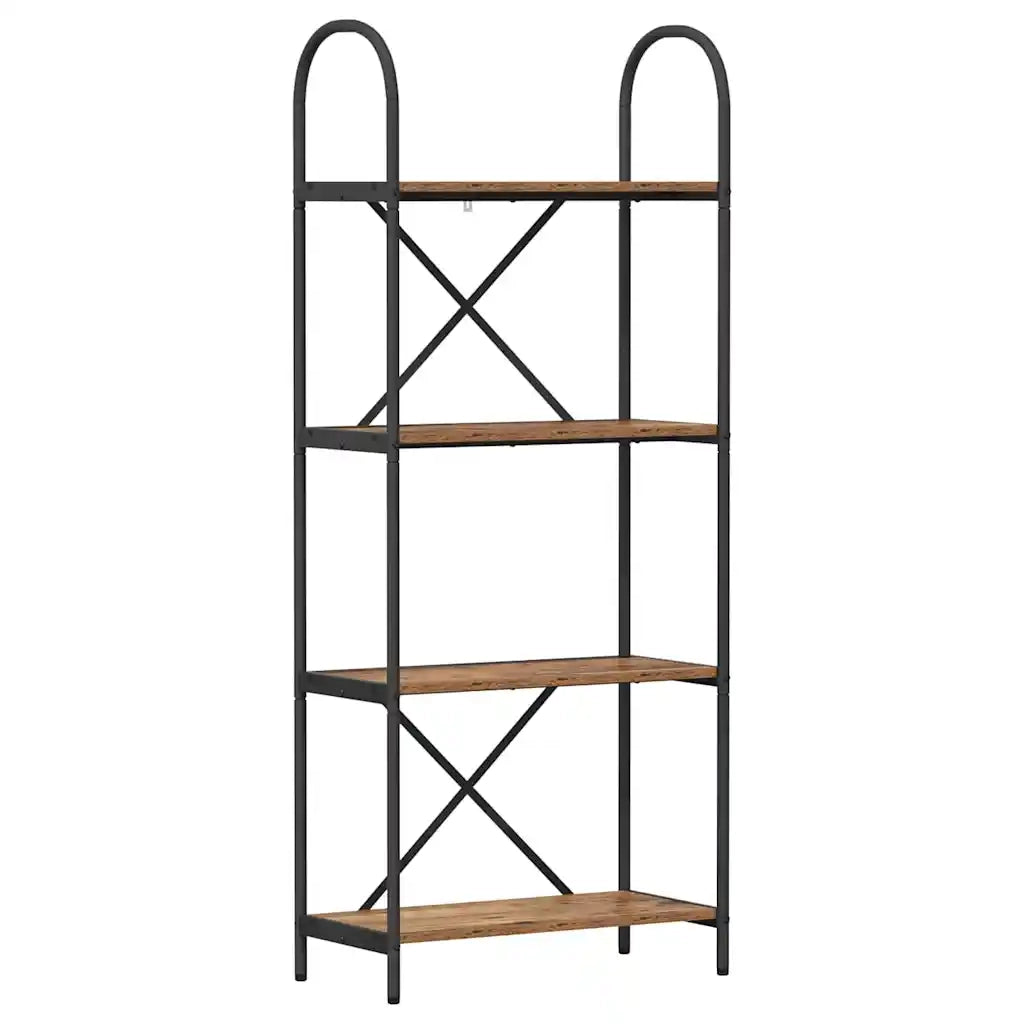 Libreria-Scaffale per Libri-Mobile di Stoccaggio Legno vecchio 60 x 30 x 146 cm Legno multistrato 612329