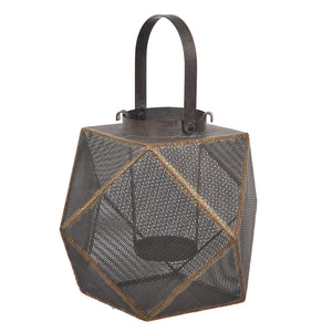 Lanterna in Metallo con Manico H 30 cm