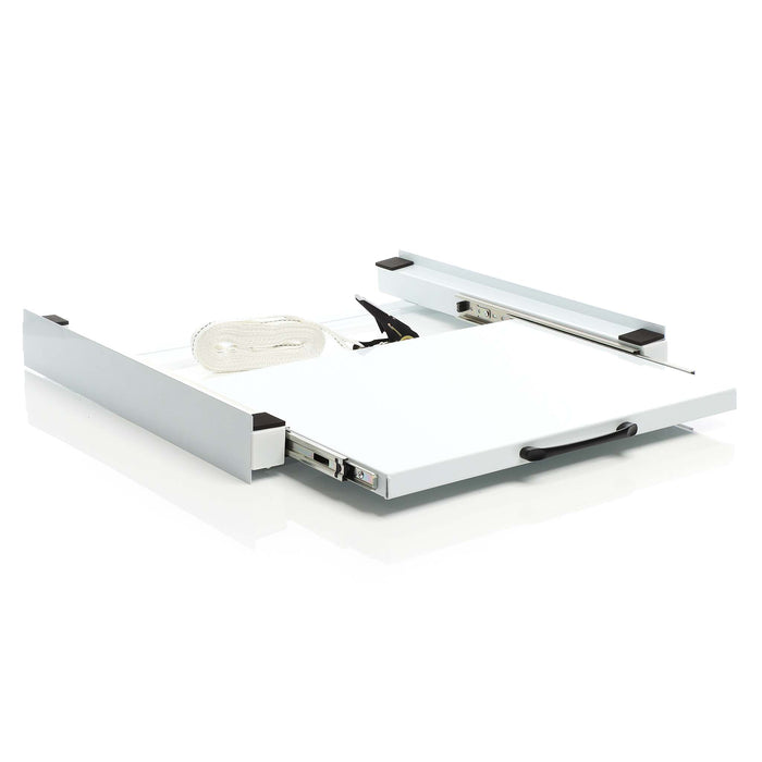 Kit sovrapposizione lavatrice asciugatrice max 150 kg con ripiano estraibile