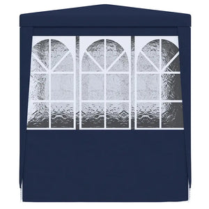 Gazebo Professionale con Pareti 2x2 m Blu 90 g/m² 48517