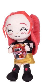 Peluche K Pop Demon Hunters Mira 35 cm bambola ufficiale dell`idolo coreano, figura morbidae abbracciabile, collezione K