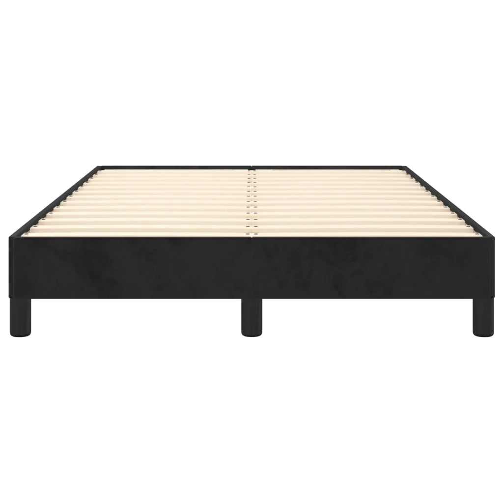 Giroletto senza Materasso Nero 120x190 cm Velluto