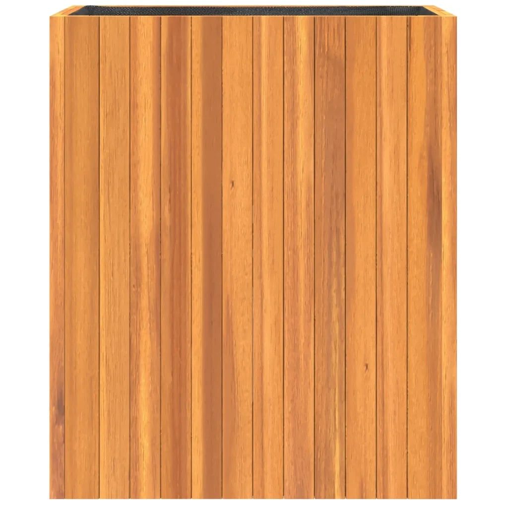 Fioriera | Cassetta per fiori | Vaso da Giardino 59x27,5x70 cm in Legno Massello di Acacia