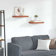 Scaffale da parete 2 pz Rosso 40 x 23,5 x 3,8 cm