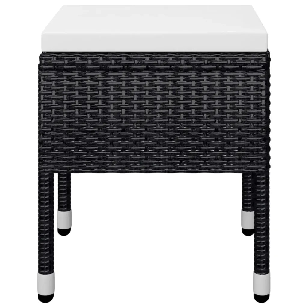 Set Mobili da Pranzo per Giardino 5 pz Nero 3068747