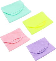Set di 4 spazzolini per la pelle esfolianti con maniglie a mano in diverse colori