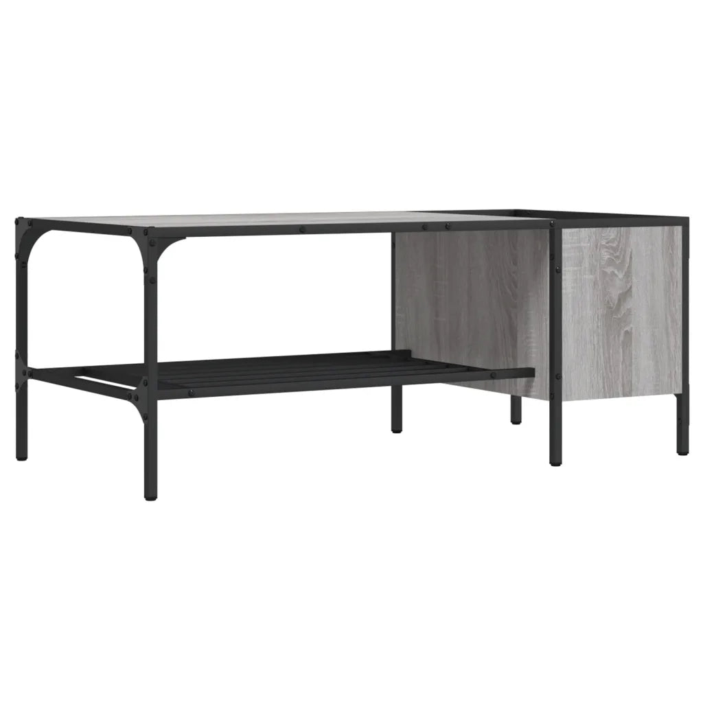 Tavolino Salotto Ripiano Grigio Sonoma 100x51x40cm Multistrato 837735