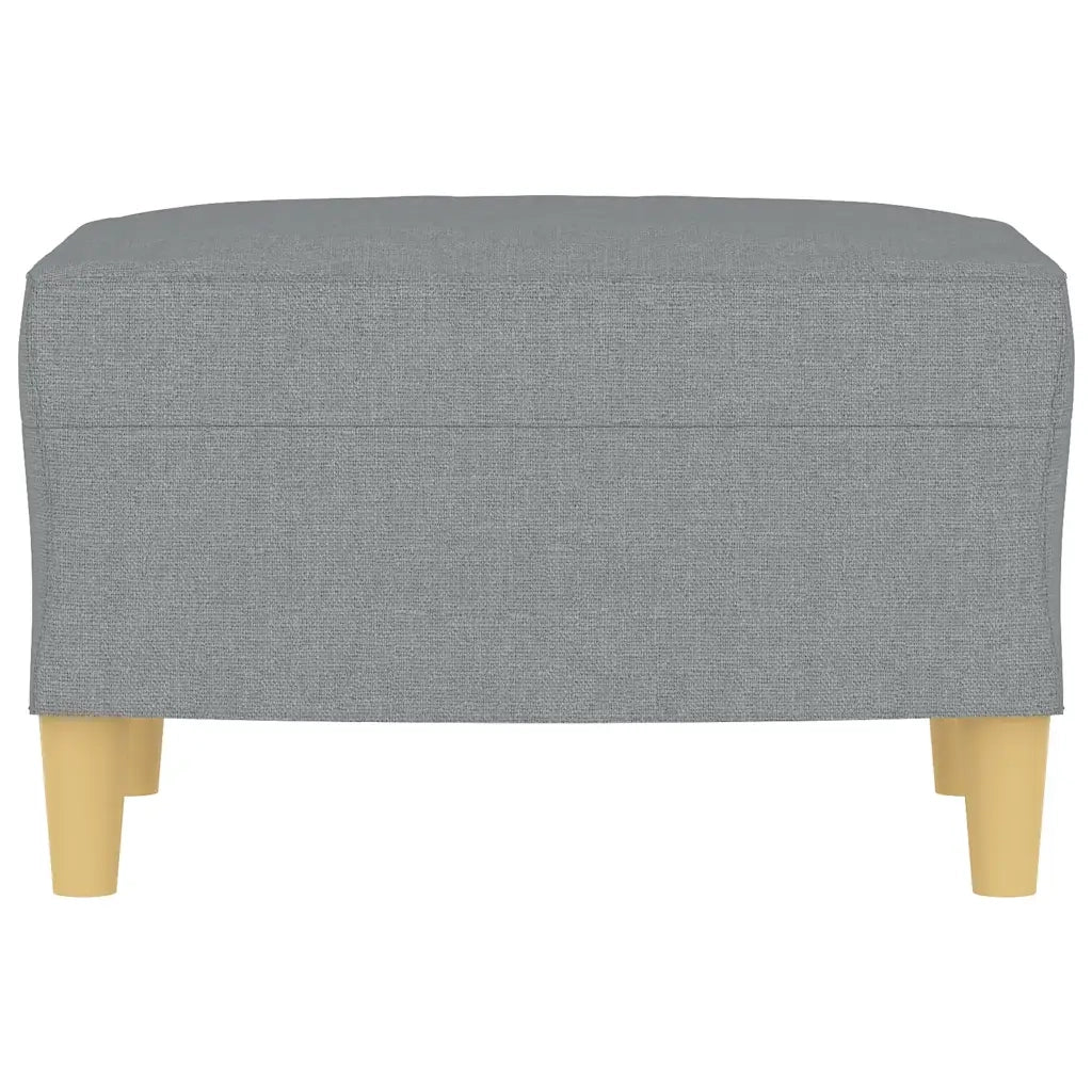 Poggiapiedi Grigio Chiaro 60x50x41 cm in Tessuto cod mxl 78122