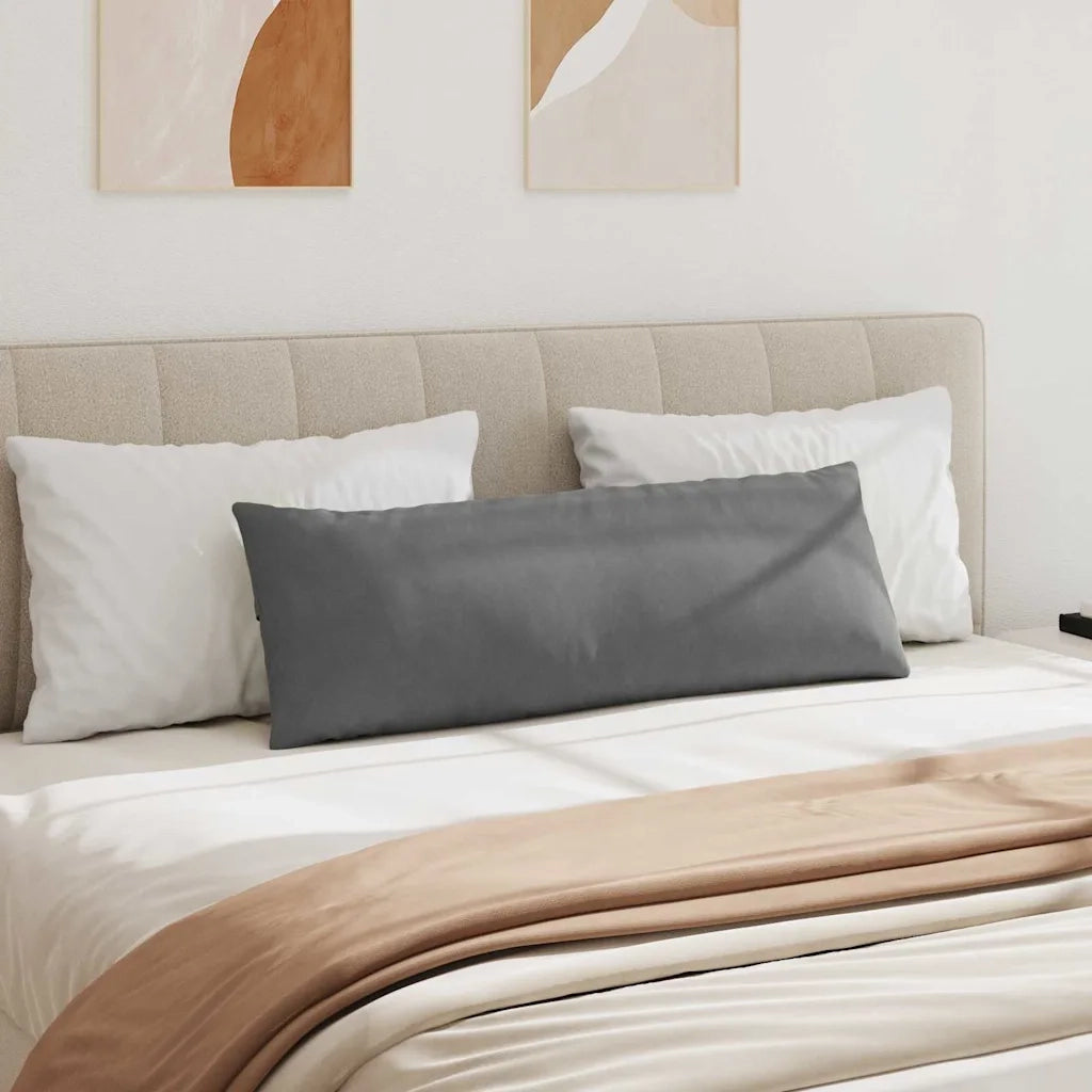 Cuscini da Divano 2 pz | Cuscini per sedie Grigio scuro 120 x 40 cm Tessuto