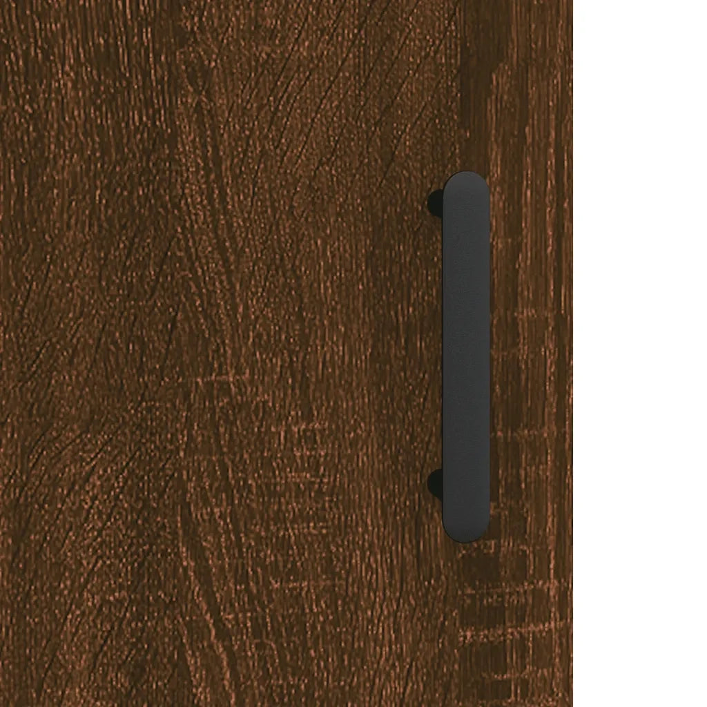 Armadietti a Parete 2 pz Rovere Marrone in Legno Multistrato 3198032