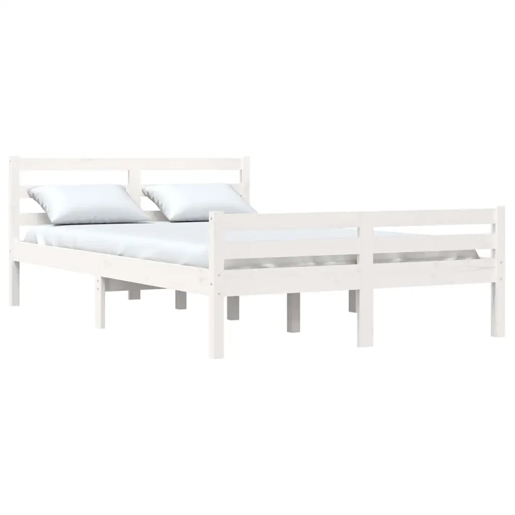 Giroletto Bianco in Legno Massello 135x190 cm Double 814795