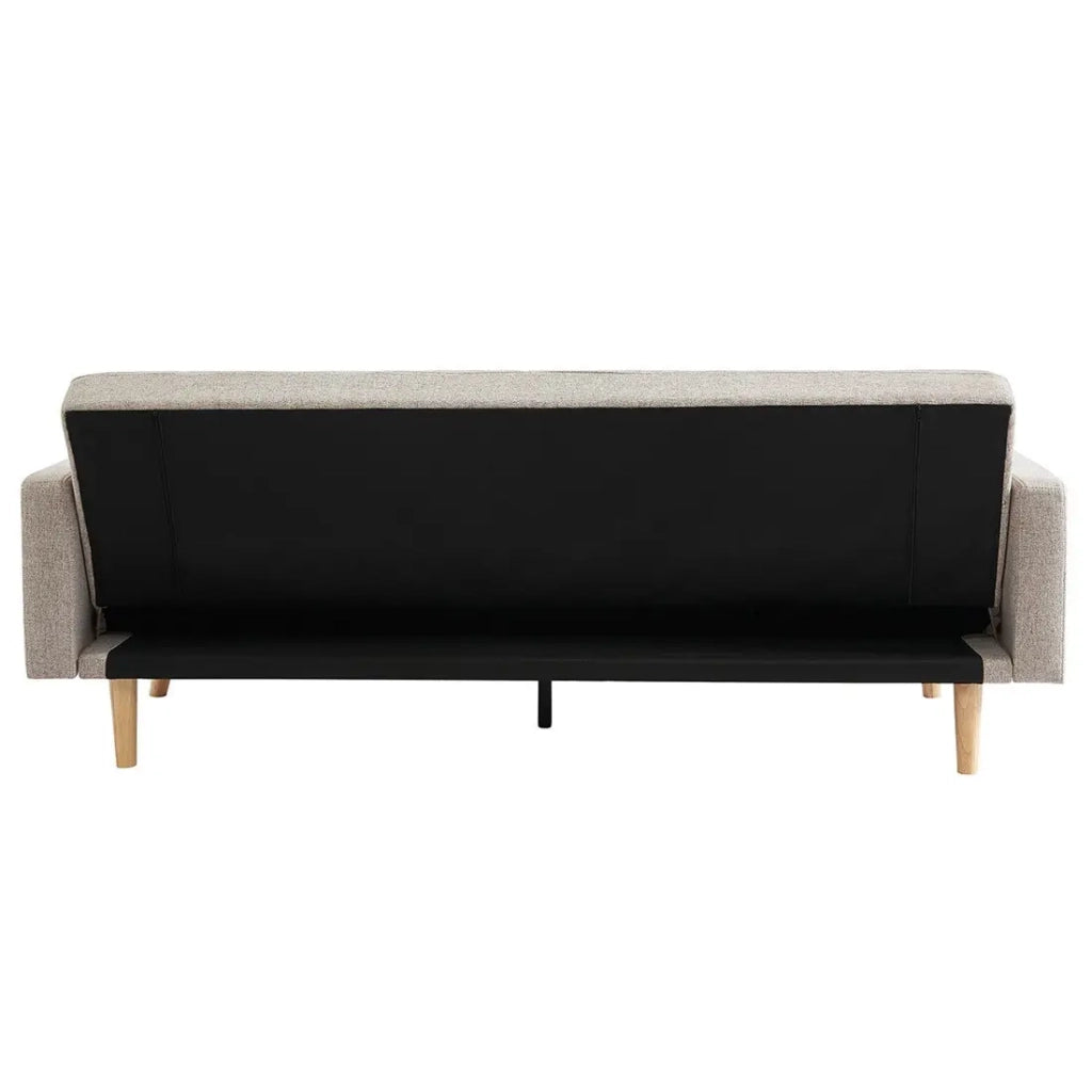 Divano letto beige convertibile a 3 posti collezione ADONA