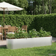 Letto rialzato da giardino Acciaio Inox 200 x 40 x 40 cm 8011695