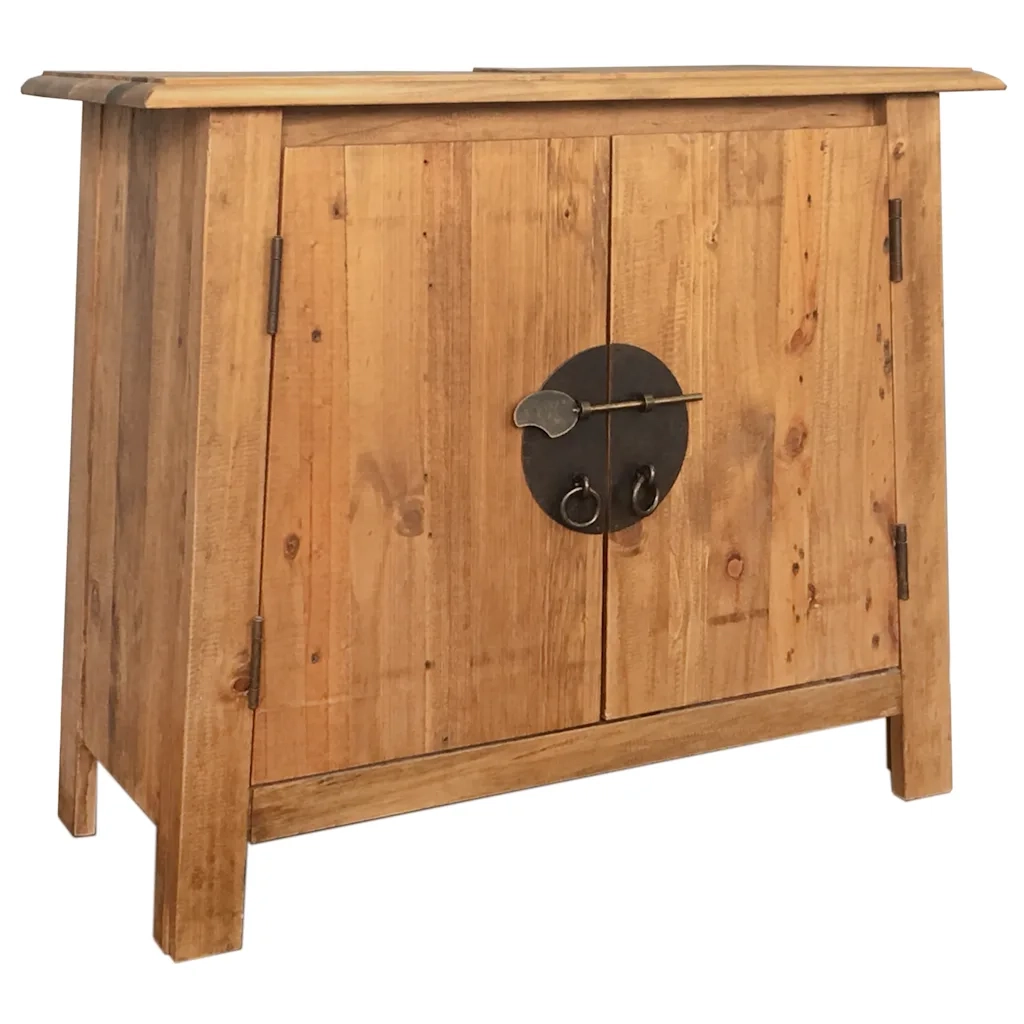 Set Mobili da Bagno in Legno Massello di Pino 246040