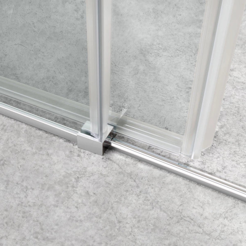 Porta Doccia Scorrevole 140cm H200 Cristallo Trasparente 8mm Anticalcare Enze