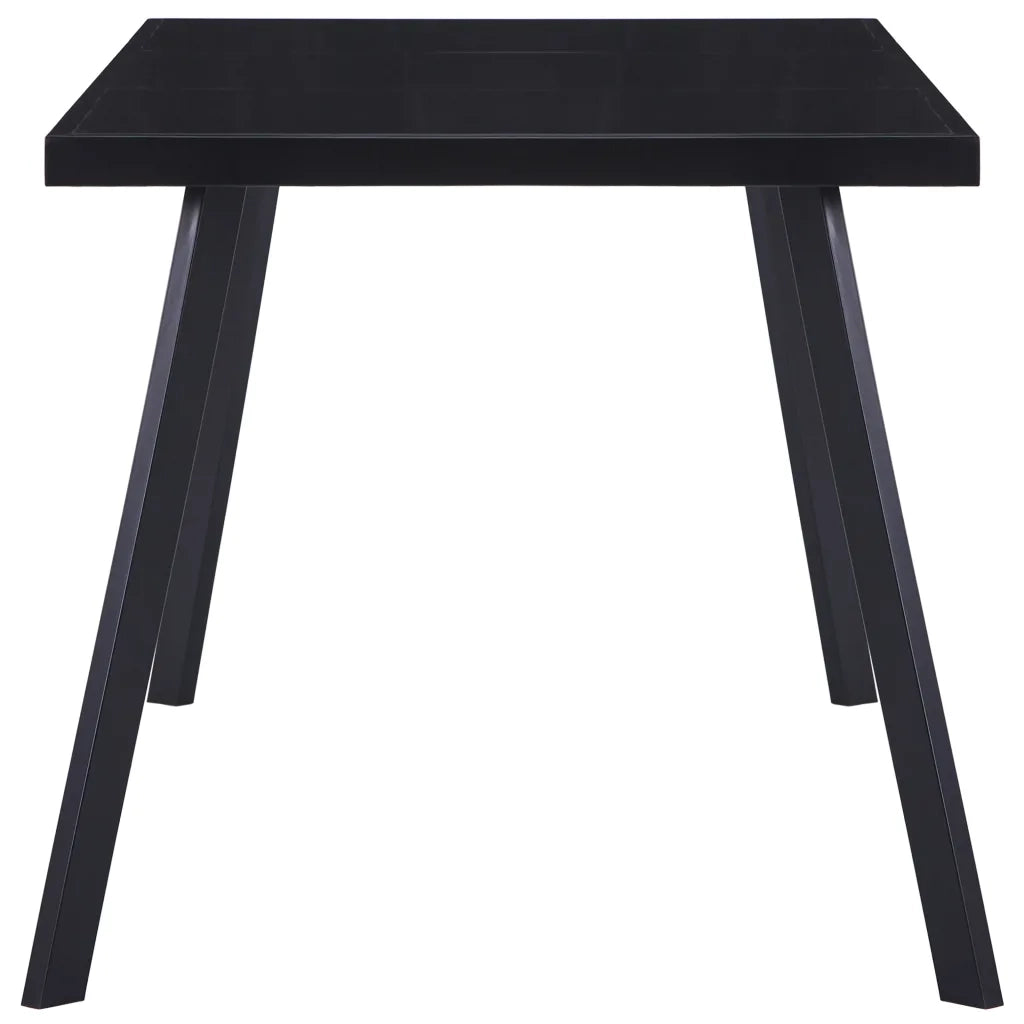 Tavolo da Pranzo Nero 180x90x75 cm in Vetro Temperatocod mxl 129417