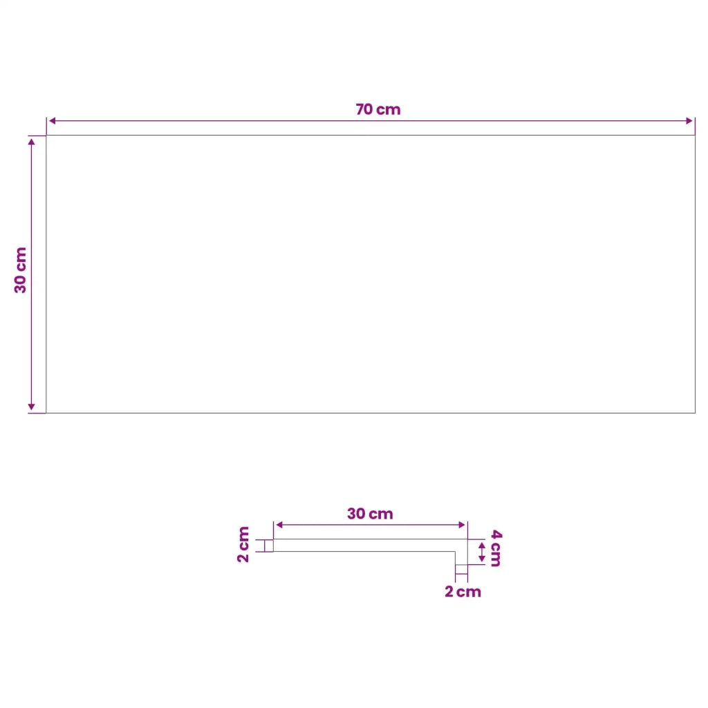 Tappeti per scale 8 pz 70 x 30 x 2 cm Marrone 3446298
