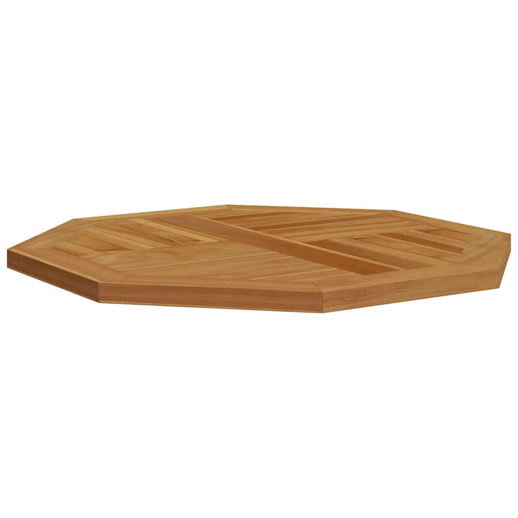 Piano per Tavolo 70x70x2,5 cm Ottagonale Legno Massello di Teak