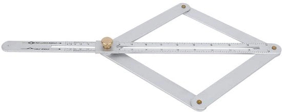 Misuratore di Angolo Digitale in Alluminio - Regolabile - Portatile - Precisione Elevata - Scala a 4 Facce