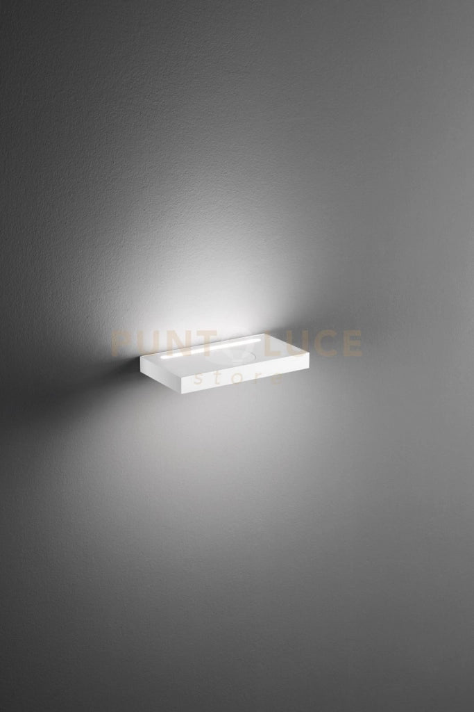 APPLIQUE IN ALLUMINIO COLORE BIANCO FLOOR DOPPIA EMISSIONE LED 11W + 11W 3000K CRI?80 220-240V 50/60Hz 880Lm + 880Lm