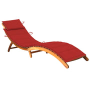 Lettino prendisole sedia a sdraio lettino prendisole letto da giardino mobili da esterno per patio con cuscino legno massello di acacia 02_0012399