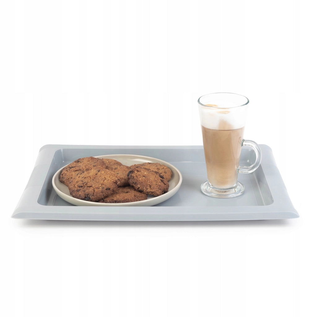 Vassoio da portata in plastica KADAX per cucina, camerieri, bar, grande 40x28 cm