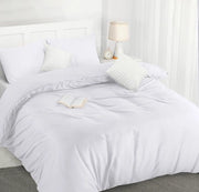 Dekbedovertrek con dettaglio di bordo in bianco - Coperta da letto singola