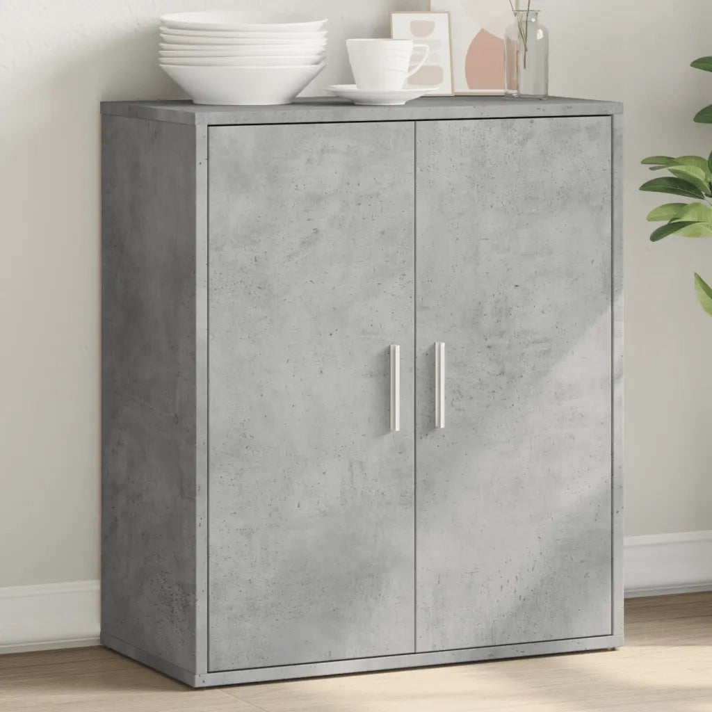 Credenza Grigio Cemento 60x31x70 cm in Legno Multistrato 840460