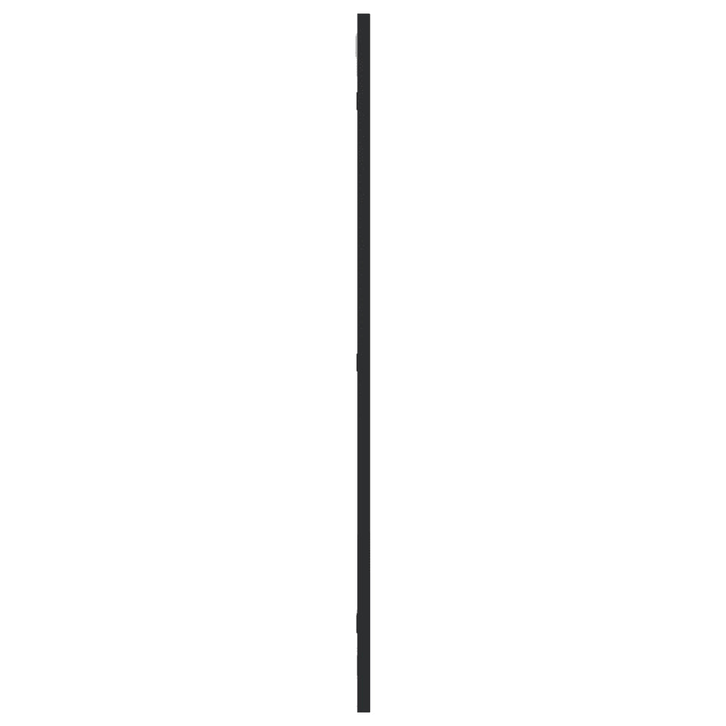 Specchio da Parete Nero 40x80 cm Rettangolare in Ferro