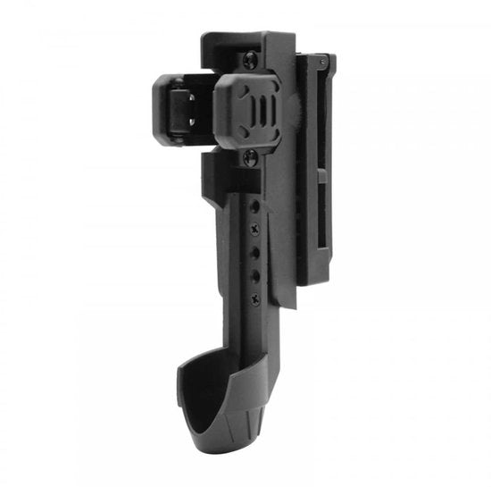 Holster con 360 gradi di rotazione - Riemma con chiusura tattica - Disegno aperto - Materiale nylon - Dimensioni 15,5 x 3 cm - Holster a stanga