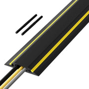 Sistema di Protezione Cavi FC83H - protezione cavi di medio peso - protegge i cavi - prevenzione cadute - supporto cavi - gestione cavi - 18 metri (L) - passaggio cavi 30 mm (B) - 10 mm (H) - Nero - Giallo