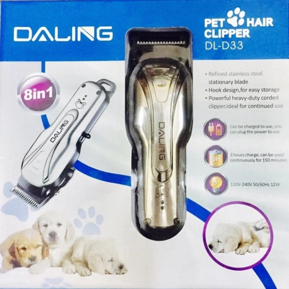 Trade Shop - Tosatore Per Cani Tosatrice Professionale Cani Rasoio Pettini Taglio Pelo Dl-d33 -