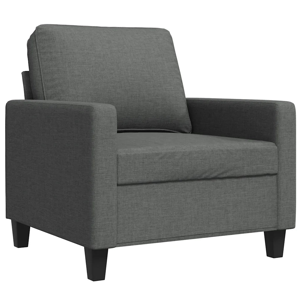 Poltrona | Sedia Relax Grigio Scuro 60 cm in Tessuto