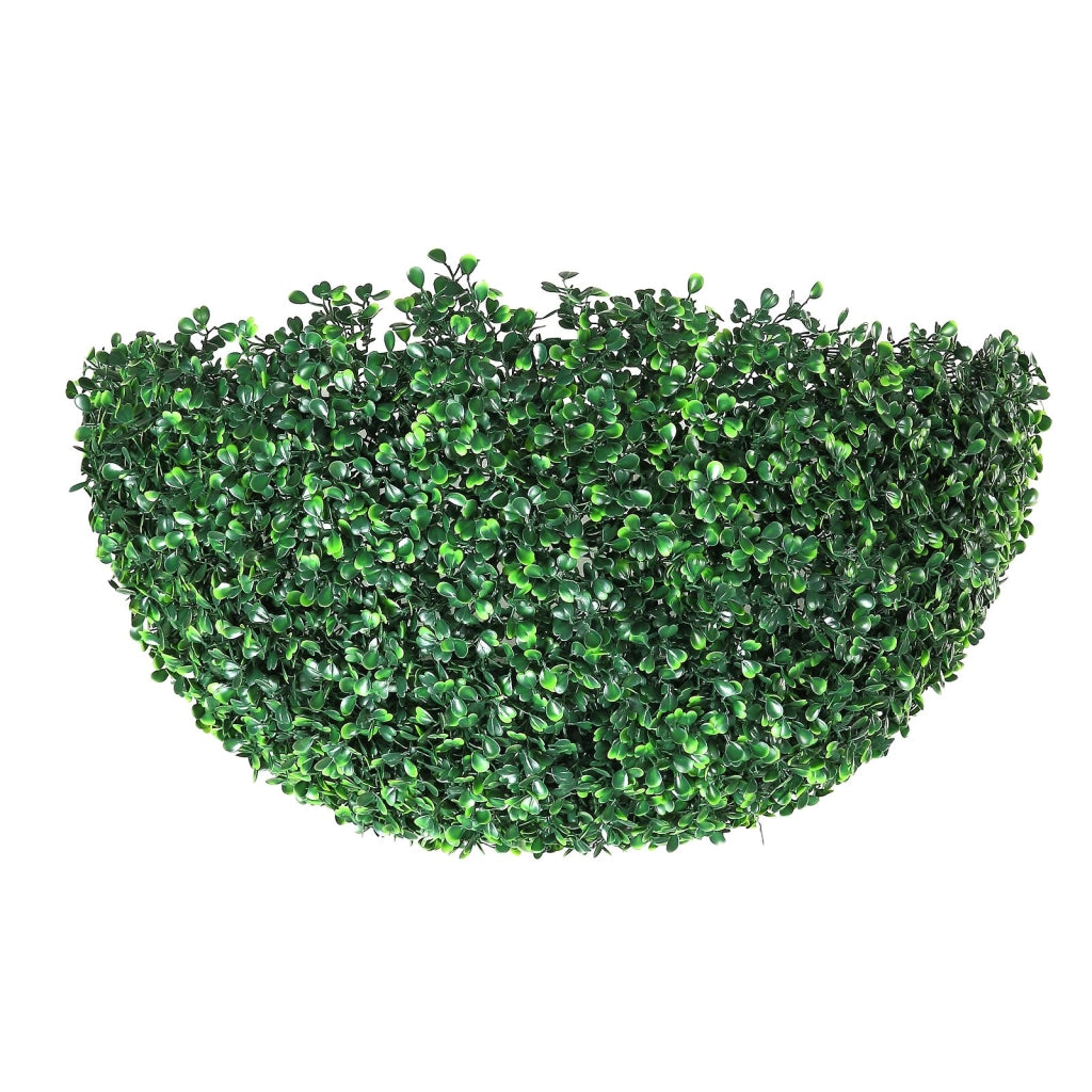 Set 2 Palle di Bosso Artificiale 406 mm in PE MLQ-16 Piante Finte Resistenti per Giardino Balcone e Interni
