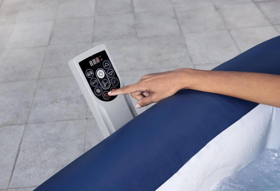 Bestway 6001h piscina idromassaggio gonfiabile hawaii lay-z-spa airjet 4-6 persone quadrato