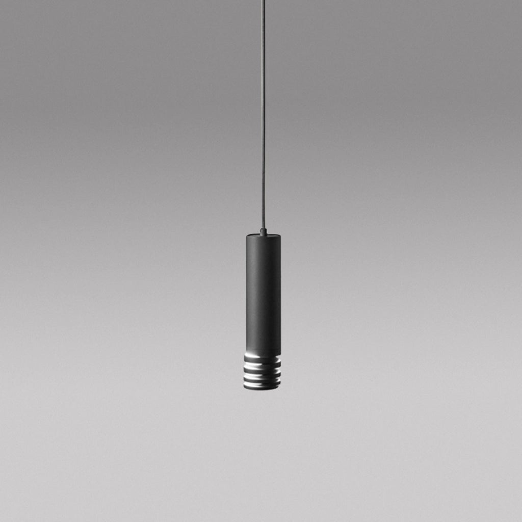 Lampada a Sospensione Emily S Nera - Lampadario moderno con montatura in metallo satinato e diffusore in acrilico - Attacco GU10 Max 35W - Gealuce