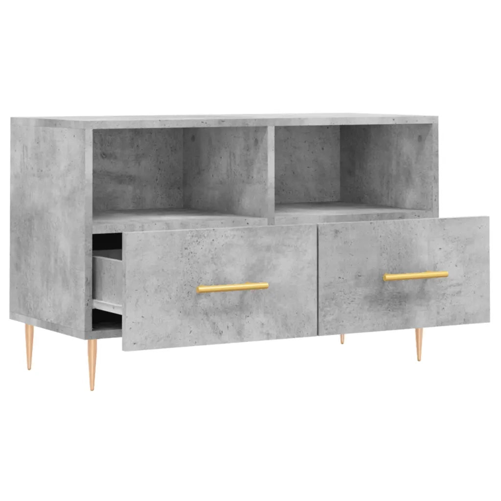 Mobile per TV Grigio Cemento 80x36x50 cm Legno Multistrato 828960