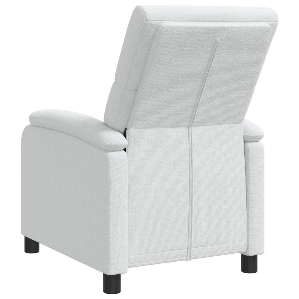 Divano Sedia-Poltrona reclinabile Bianco Tessuto 284550