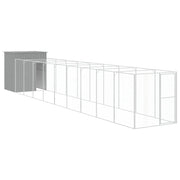 Cuccia per cani con recinto chiaro 165 x 1067 x 181 cm grigio 02_0043495