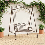 Telaio per Altalena Marrone Antico 113 x 121,5 x 168 cm Acciaio 42038702