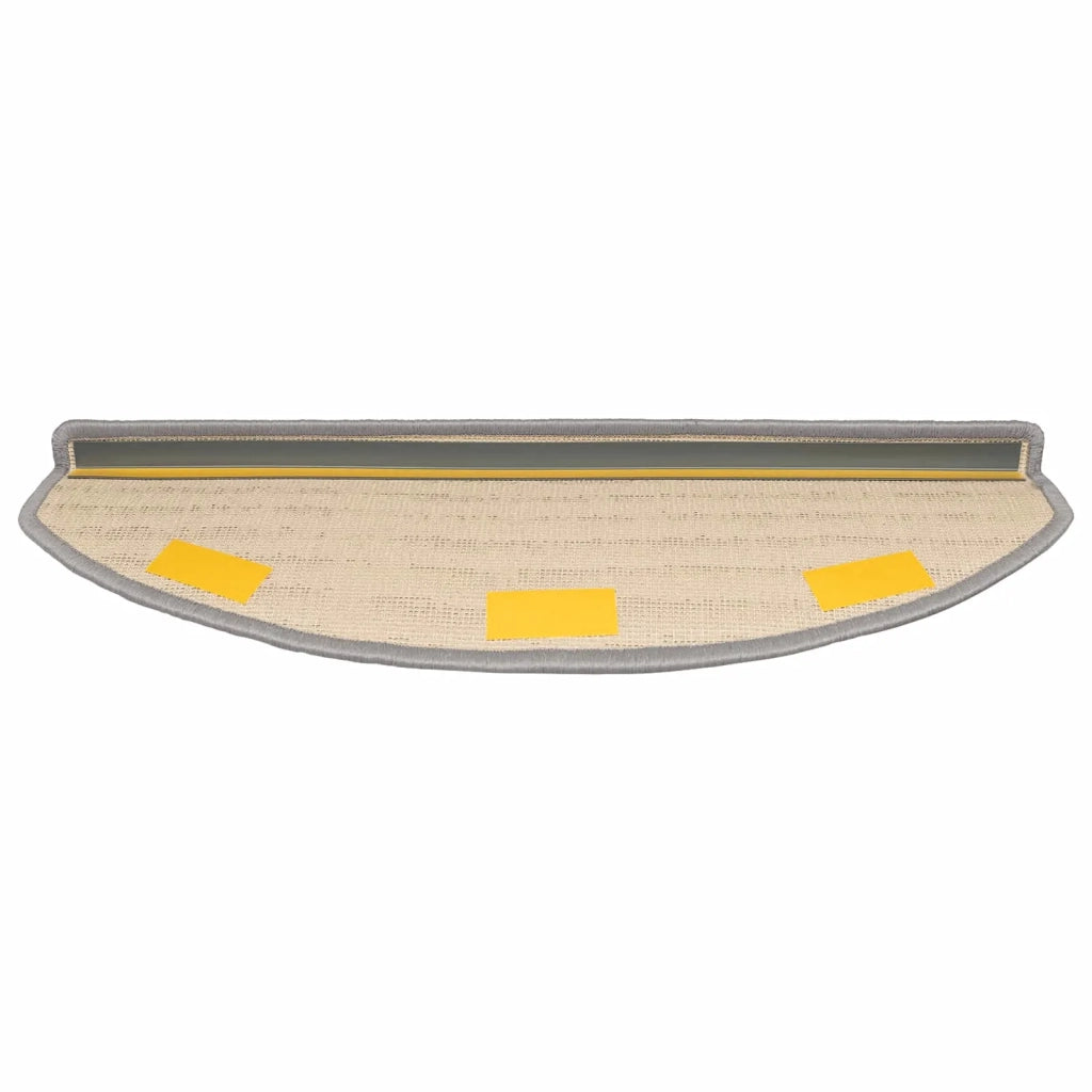Tappetini per scale autoadesivi 15 pz 80 x 24,5 x 3,5 cm Grigio 42038651