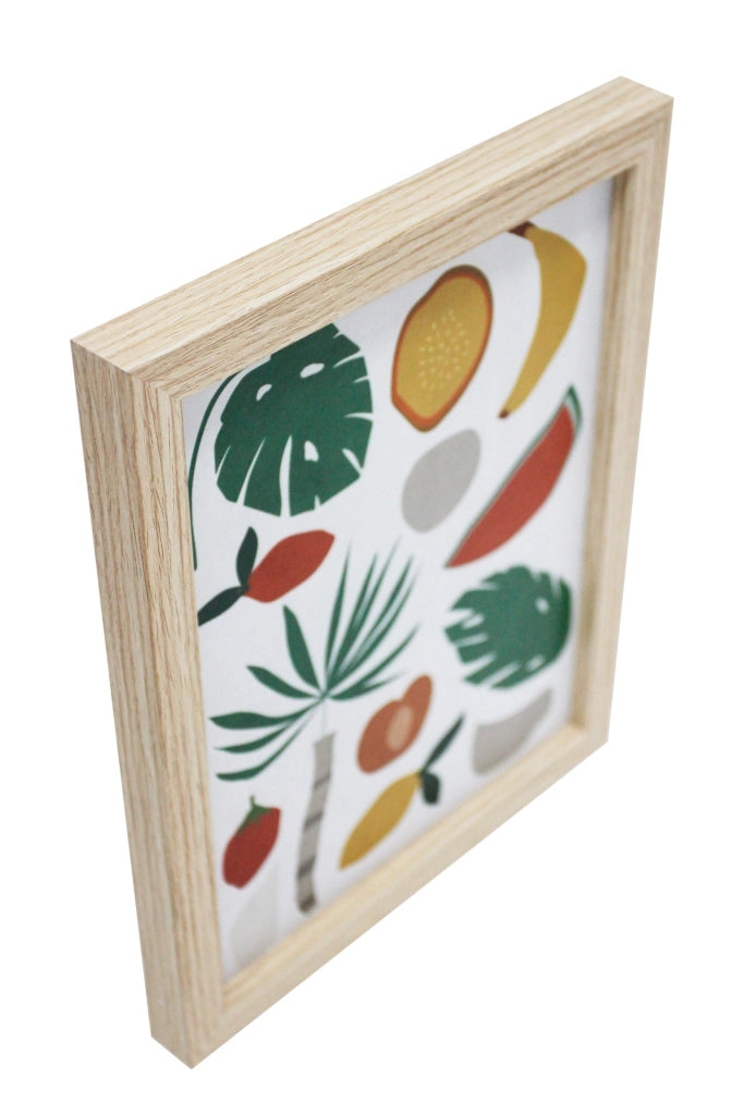 Set di 6 quadri Hispanohogar poliestere tropicale multicolore 50x40-30x25-20x25