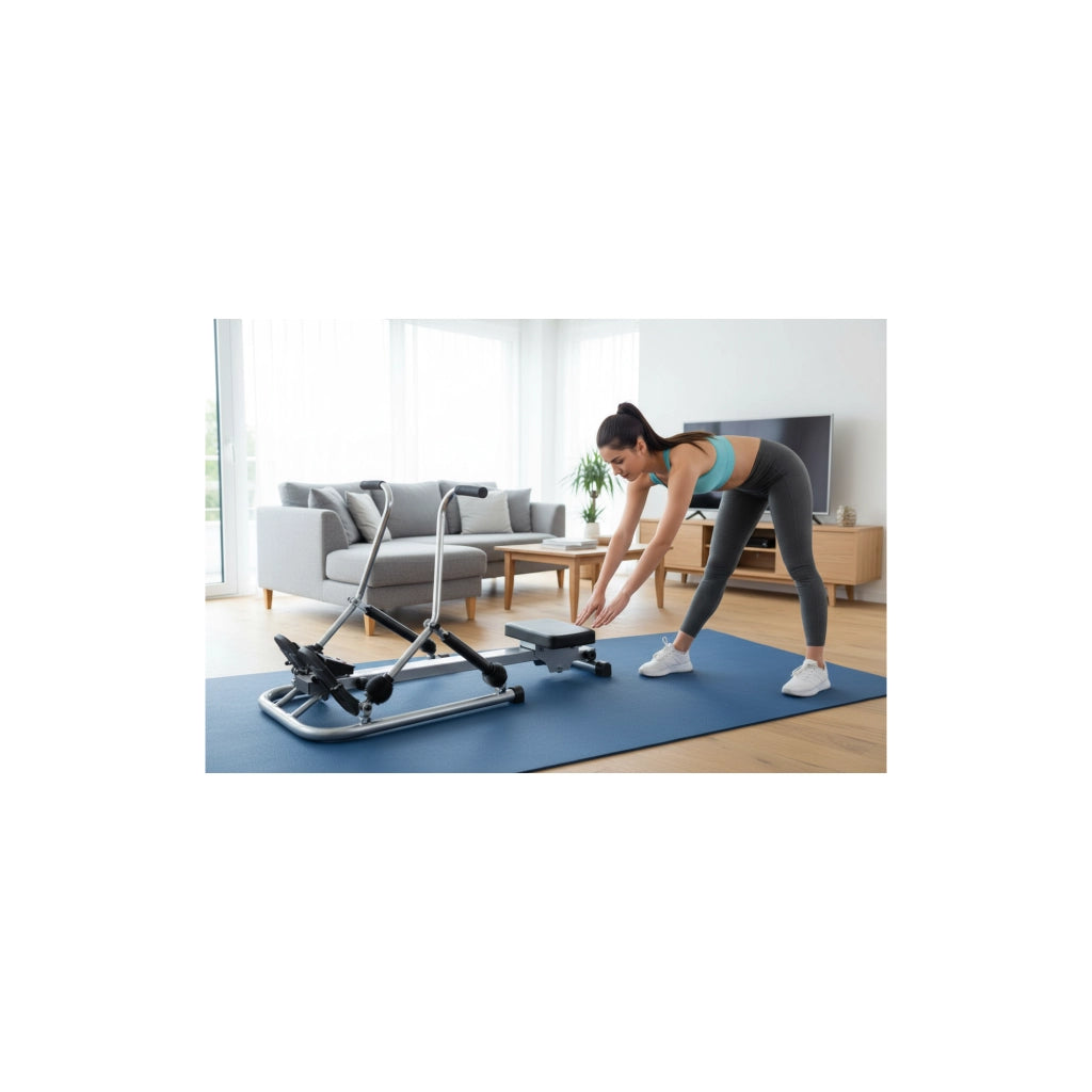 Vogatore scandinavo - O'fitness - Contatore a 5 funzioni - Acciaio