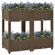 Fioriera Rialzata-Vaso da Esterno-Fioriera Elevata 80x40x71 cm in Polipropilene 587079