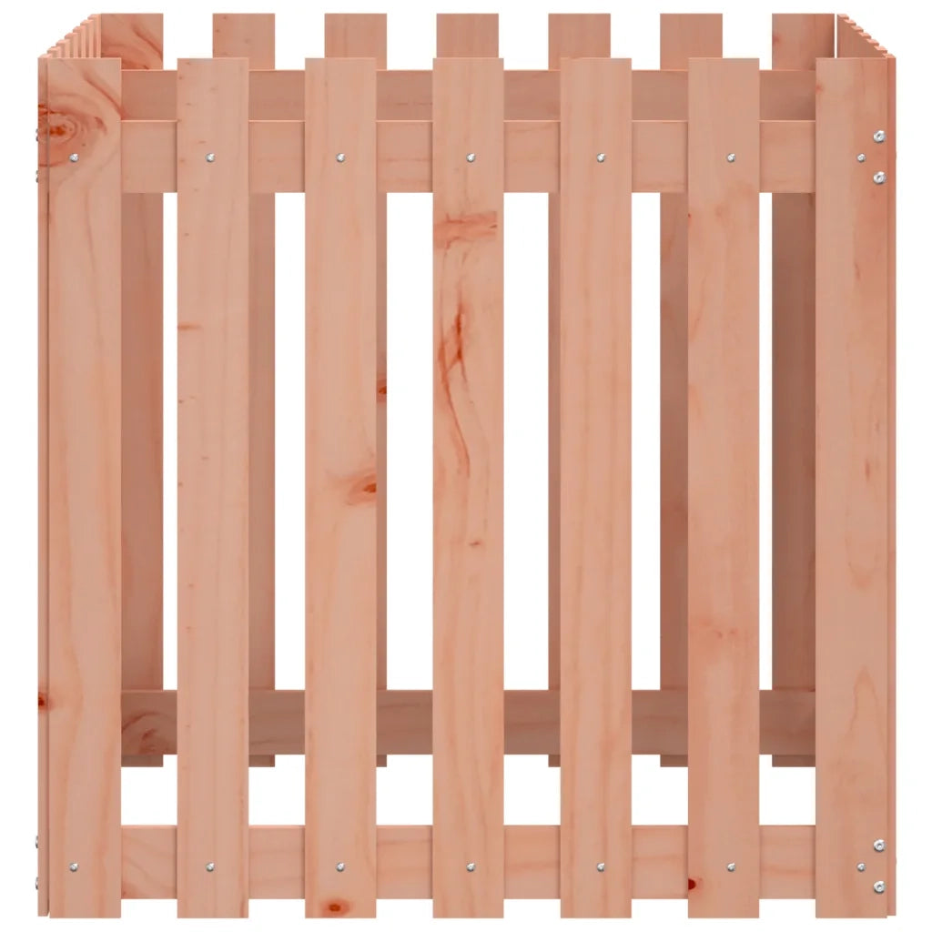 Fioriera | Cassetta per fiori | Vaso Giardino Design Recinzione 70x70x70cm Massello Douglas