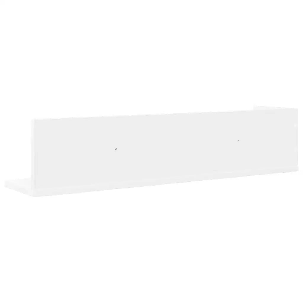 Mensole a Muro 2 pz Bianche 75x16,5x16,5 cm in Truciolato